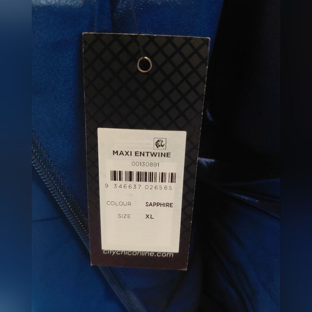 City Chic Sapphire Entwined Dress women’s plus size XL/22 - Picture 3 of 8